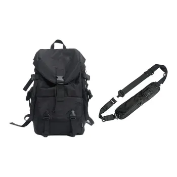 MYEDITION Durable Water-Resistant Oxford Backpack Unisex Black
