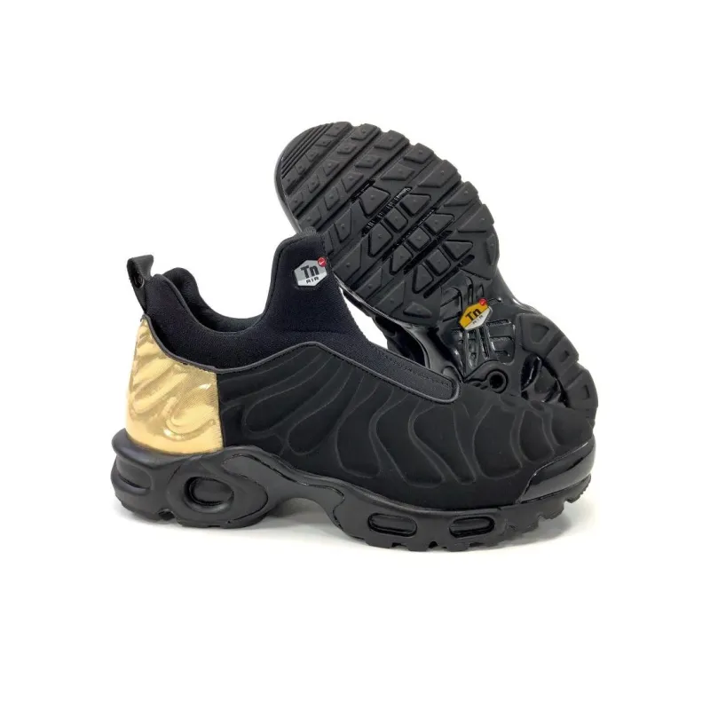 Nike Air Max Plus Slip Sp 'Black Metallic Gold' Women's-4