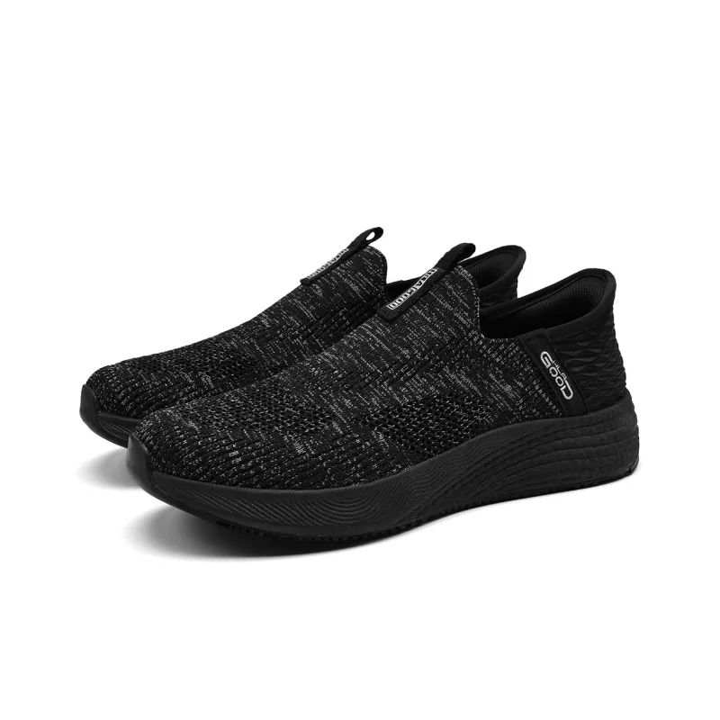 HLA Breathable Slip on Mesh Comfortable Height Increasing Casual Shoes Men's-8