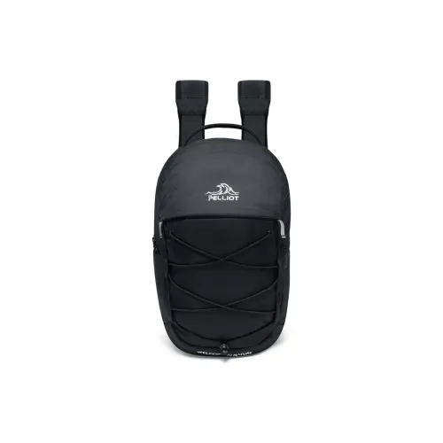 PELLIOT Oxford Backpack Regular Unisex Obsidian Black/Coconut Milk White/Cherry Blossom Pink
