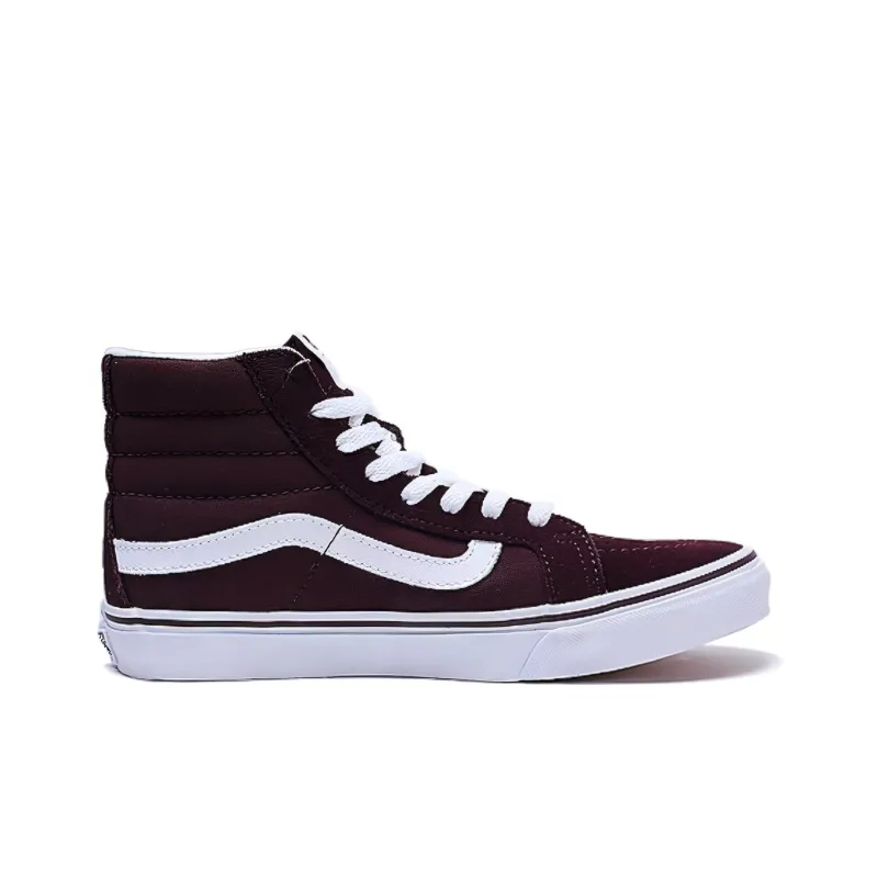 Vans SK8 HI Slim Sneakers Deep Wine Wine Red Women's-1