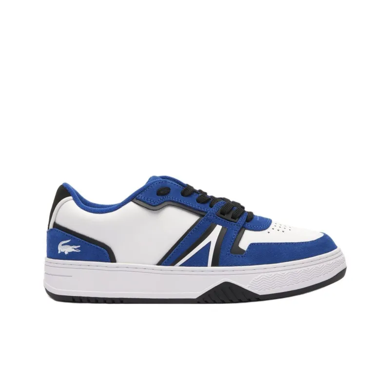 LACOSTE L001 Low-Top Skateboard Shoes Men's White Blue-1