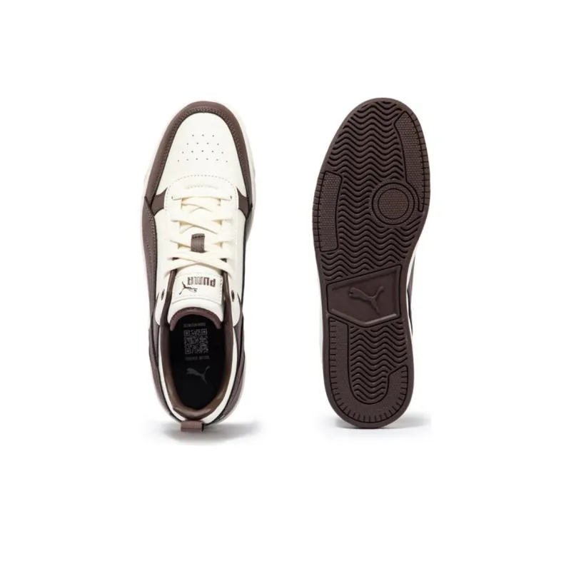 PUMA DRIBBLE Anti Slip Wear Resistant Low Top Skateboard Shoes Unisex Tan-4