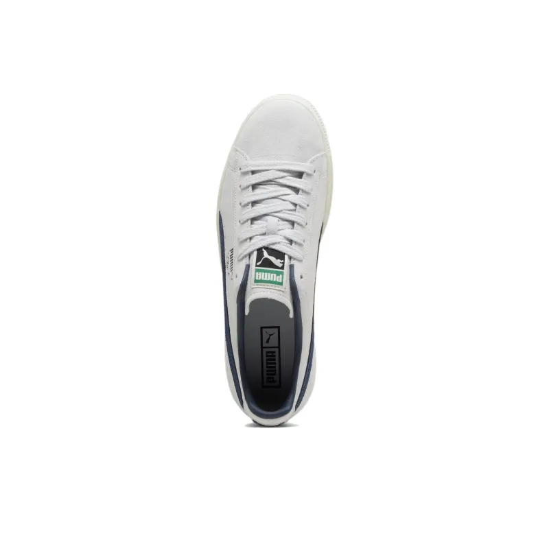 PUMA Clyde OG Anti Slip Wear Resistant Low Top Skateboard Shoes Unisex White Blue-3