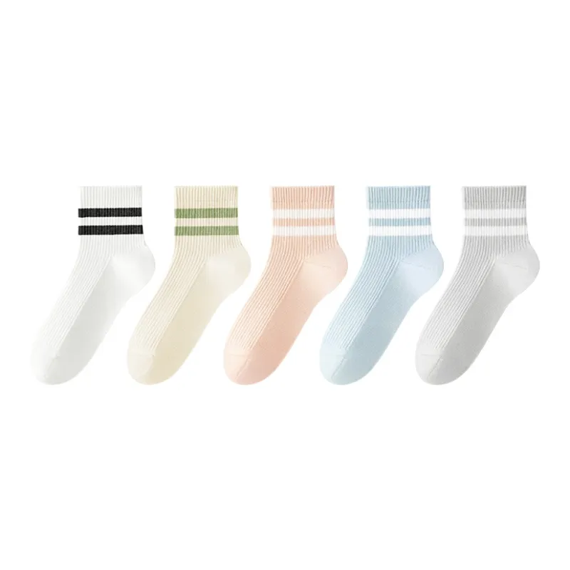 B&C.Room SS24 Mid Calf Socks Women's 5 Pack-2