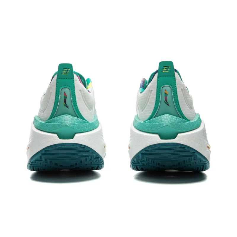 LiNing Shadow 3 ESSENTIAL Cushioning Low Top Running Shoes Men's Green White-5