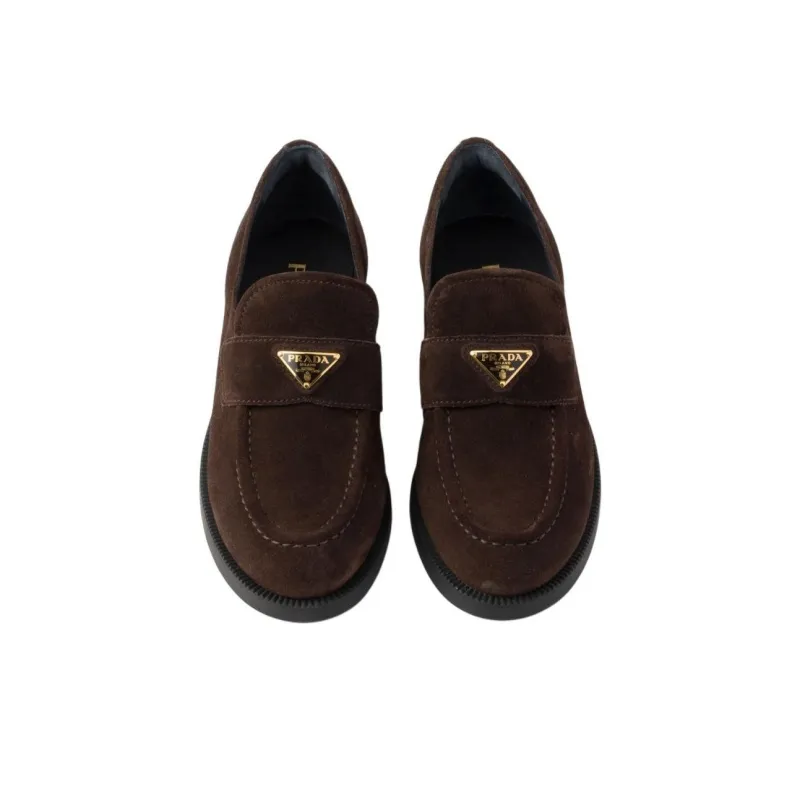 PRADA Loafers Women's Brown-5