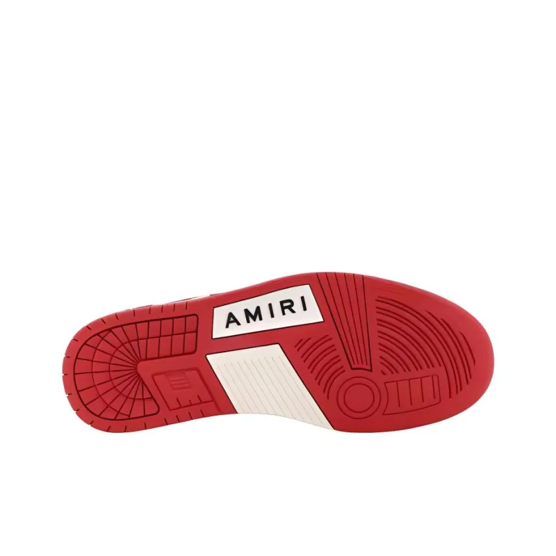 AMIRI Collegiate Skel Low Top Skateboard Shoes Men's Red-4