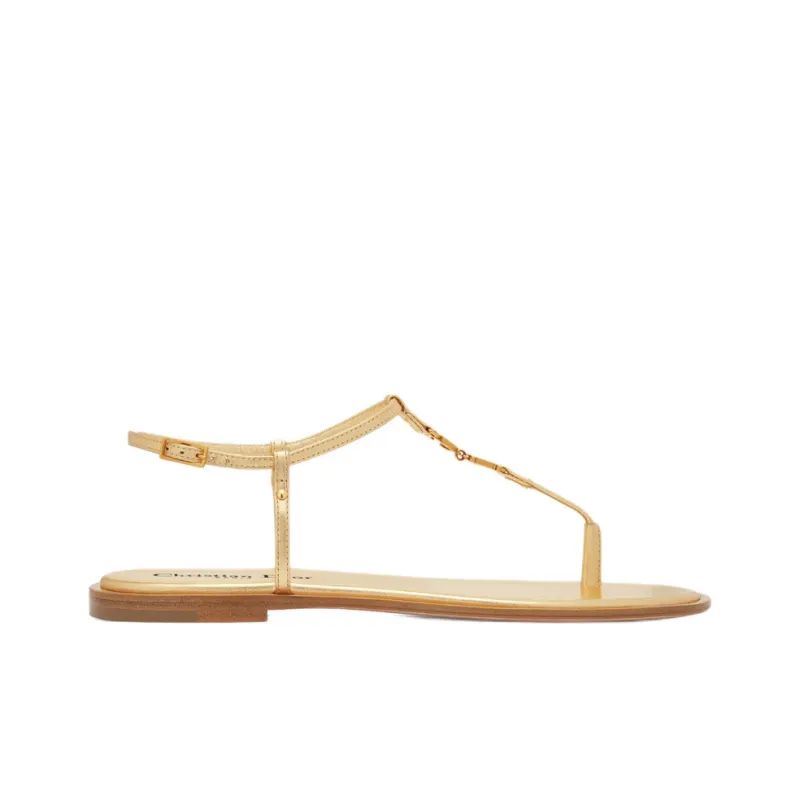 DIOR C'est Dior Strap Sandals Women's Gold-1
