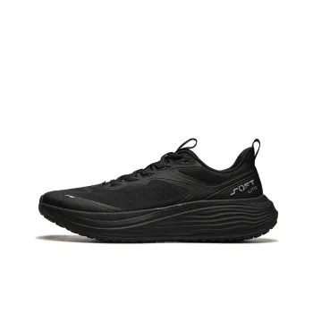LiNing Soft Lite Wear-resistant Lightweight Breathable And Non-slip. Low-Top Casual Running Shoes Men's Black