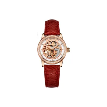 Sea Gull Frontier Automatic Mechanical Movement Genuine Leather Strap Watch Women's Watch Cut Out Dial