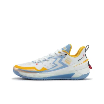 361° BIG3 5.0 Quick Denver Cushioning Anti Slip Wear Resistant Breathability Low Top Basketball Shoes Unisex Sky Blue