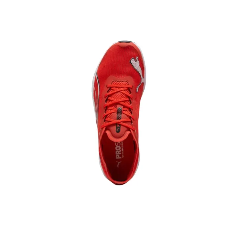 PUMA Redeem Profoam Cushioning, Breathable, Lightweight, Rebound Low Top Training Running Shoes Unisex Red White-3