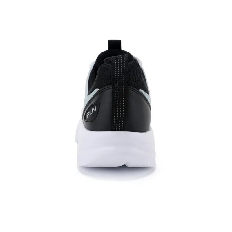 QIAODAN Anti Slip Wear Resistant Low Top Running Shoes Men's White Green-4