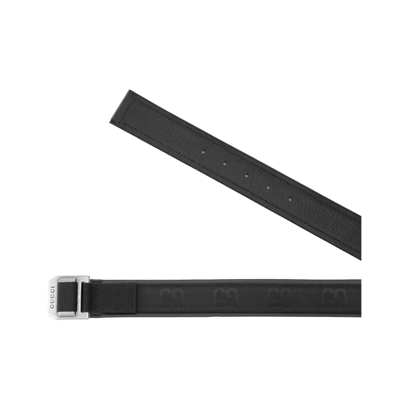 GUCCI Gg Patterned Print Belt-3