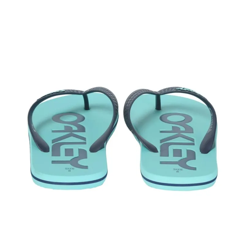 Oakley Slip Resistant Quick Dry Flip Flops Men's Blue-4