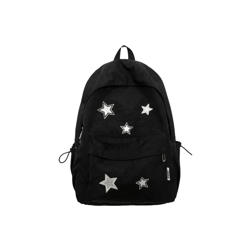 Huangmu Nylon Backpack Regular Unisex Blue/Black/Pink/Blue/Green-2
