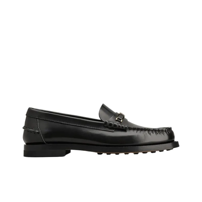 TOD'S Logo Plaque Slip On Loafers Women's-1