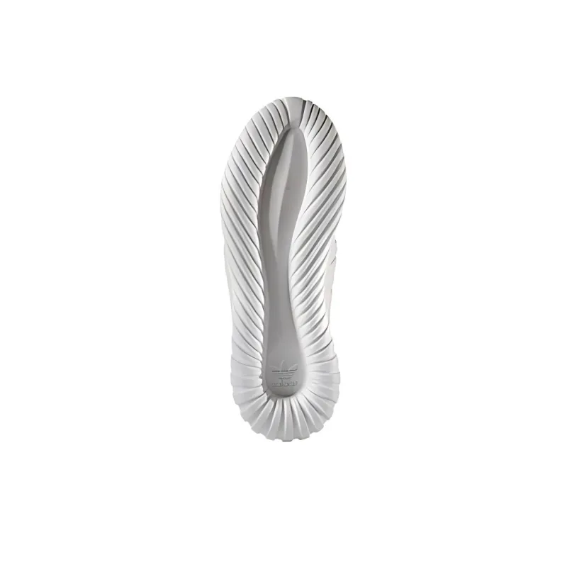 Adidas Tubular Radial Cushioning Wear Resistant Low Top Running Shoes Unisex White-5