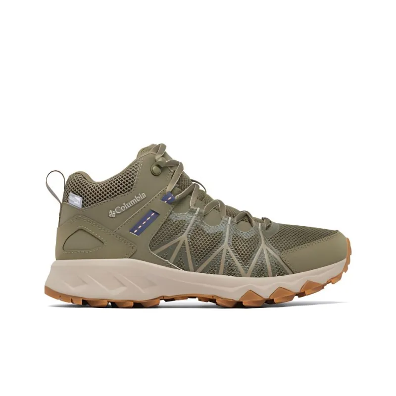 Columbia PEAKFREAK II Anti Slip Wear Resistant Mid Top Hiking Shoes Women's Army Green-1