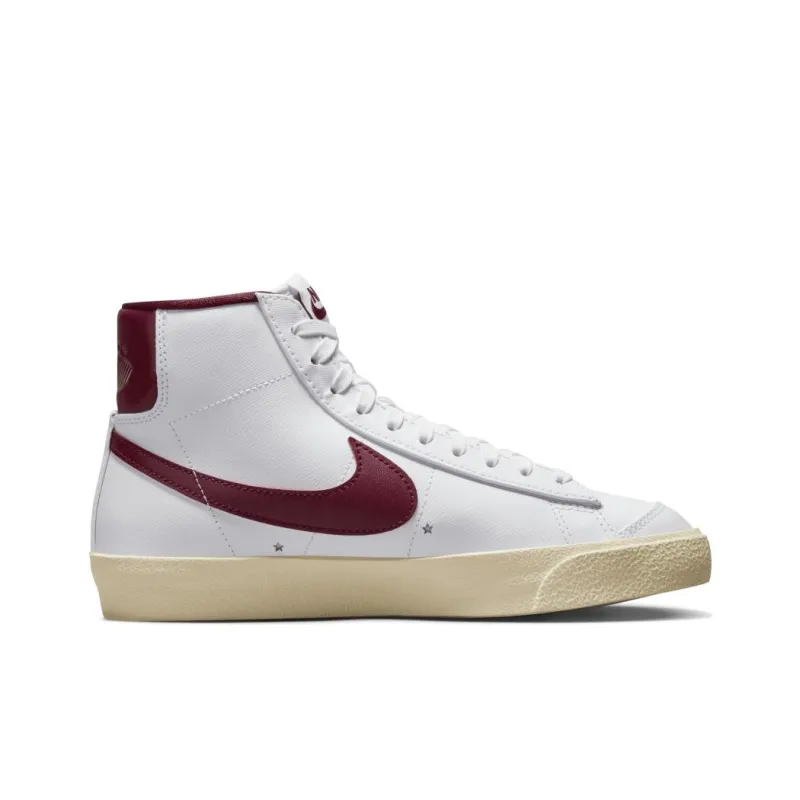 Nike Blazer Cushioning Wear-Resistant Mid-Top Skateboard Shoes Women's White-1