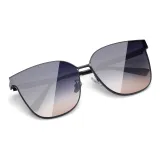 Black Frame with Gradient Blue Lens