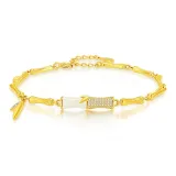 925 Silver-Bamboo Bracelet