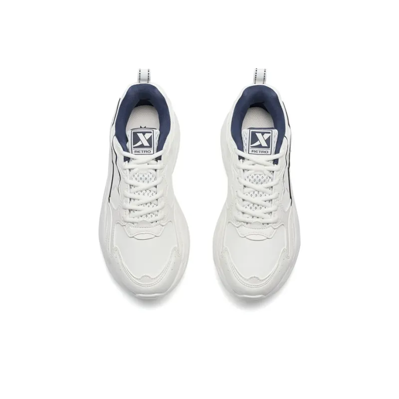 XTEP Lightweight Low Top Casual Shoes Women's Sail White-5
