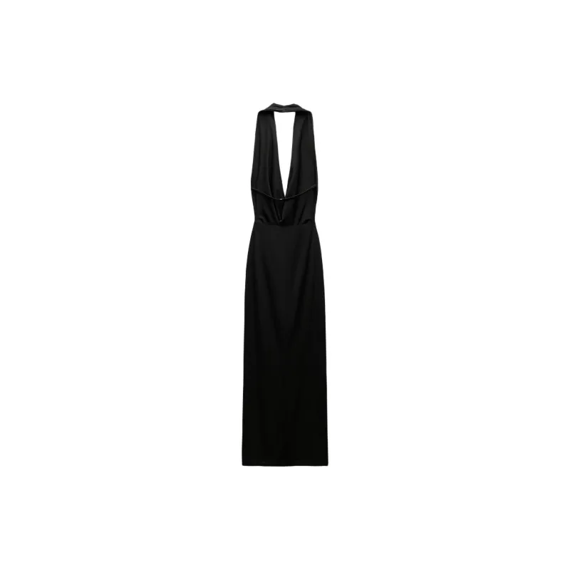 ZARA Slip Dresses Women's Black-1