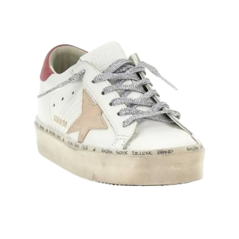 Golden Goose Hi Star White Taupe Women's-2