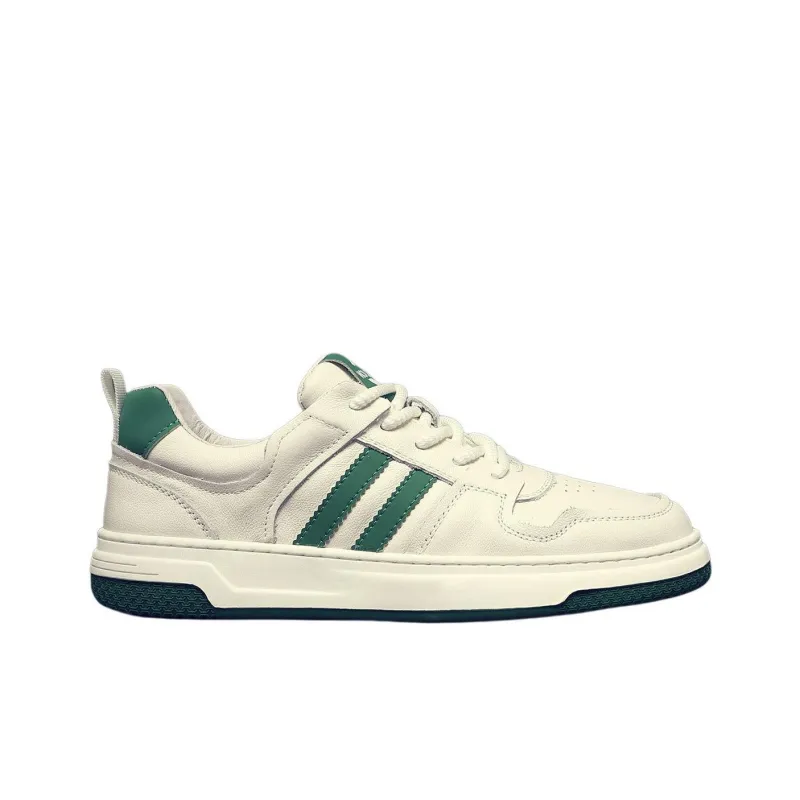 JANE HARLOW Low-Top Skateboard Shoes Men's White Green-1