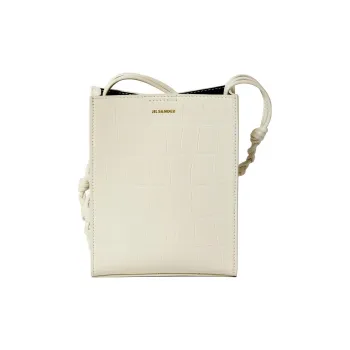 JIL SANDER Logo Embossed Crossbody Bag