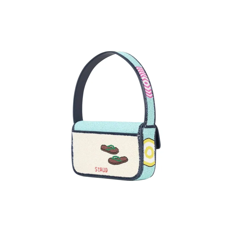 Staud Tommy Bead-embellished Shoulder Bag-1