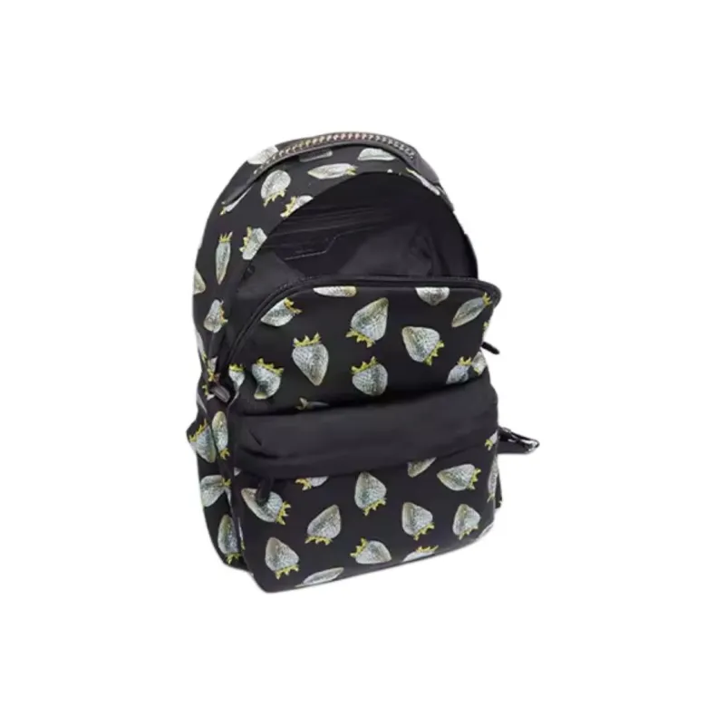 Stella McCartney Fabric Backpack Small Size Unisex Black-2