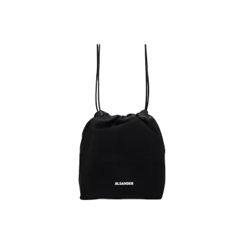 JIL SANDER Logo-Printed Drawstring Bucket Bag