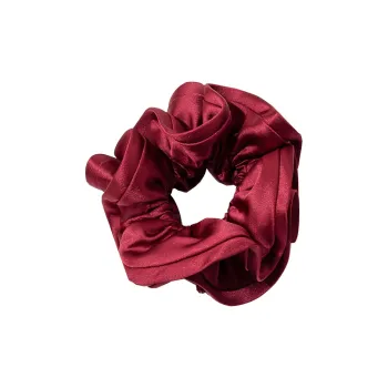 Capuel Satin Fabric Hair Tie Women's Red