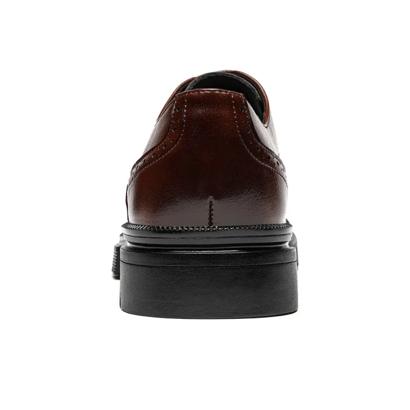 CHINT Dress Shoes Men Low Top Black/Brown-8
