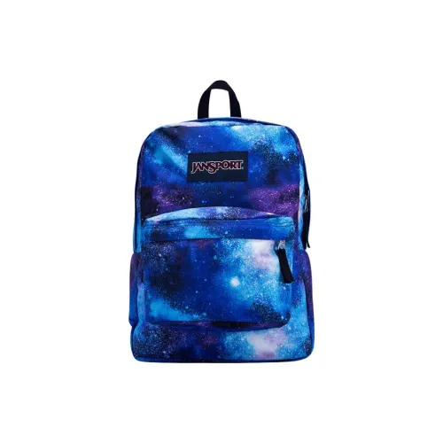 JanSport Polyester Backpack Medium Size Unisex Iridescent Galaxy