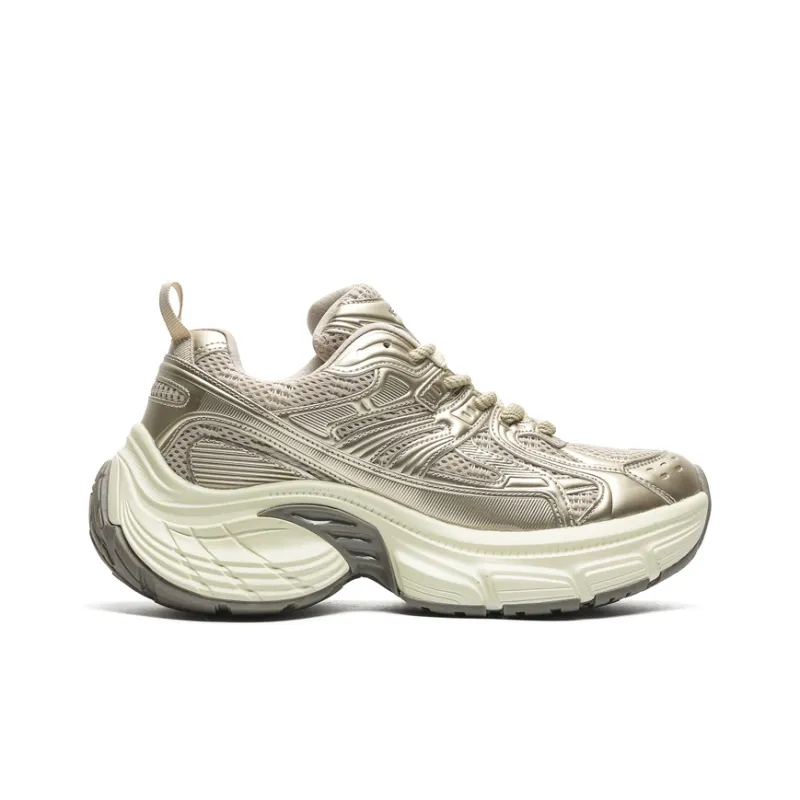 BLVCK PARIS Anti-Slip Wear-Resistant Breathable Height Increasing Low-Top Chunky Sneakers Unisex-12