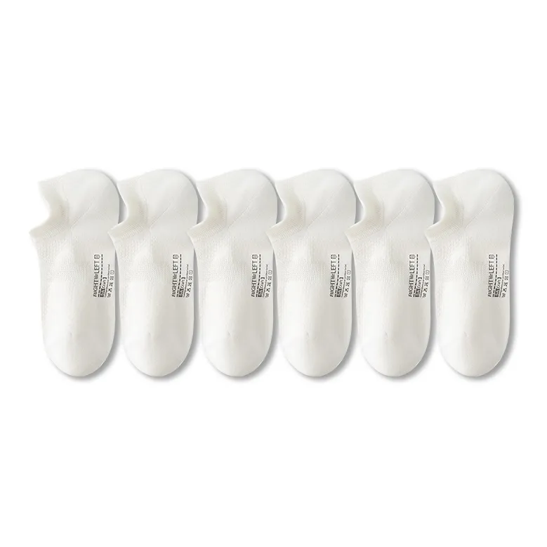 Left Divided By Right Ankle Socks Men's 6 Pack-2