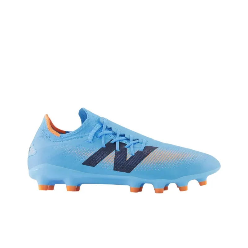 New Balance Furon V7 HG Rubber Short Studs Anti Slip Wear Resistant Soccer Shoes Unisex Blue-1