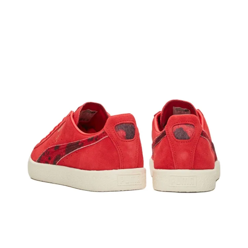 PUMA Clyde Packer Shoes Cow Suit Red-3