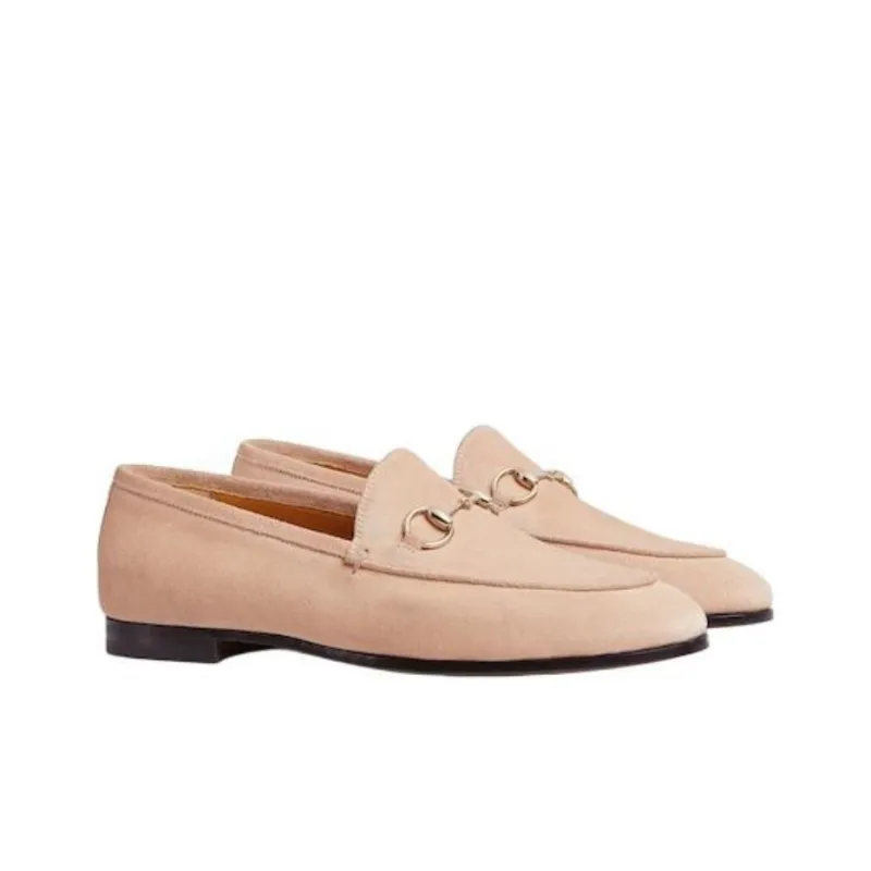 GUCCI Jordaan Loafers Women's Pink-2
