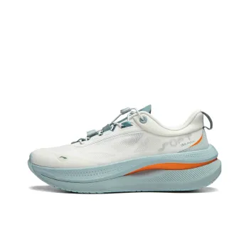 LiNing SOFT GO MAX Slip Resistant, Abrasion Resistant, Rebound Resistant Low Top Casual Shoes Unisex White Blue