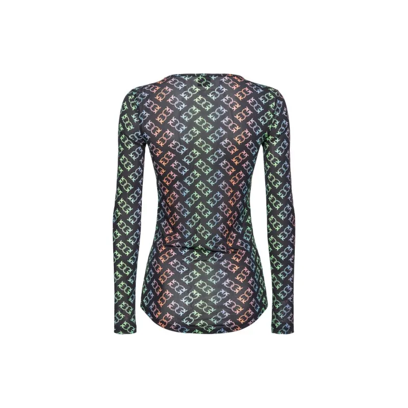 PINKO Graphic Print Long Sleeve Top-1