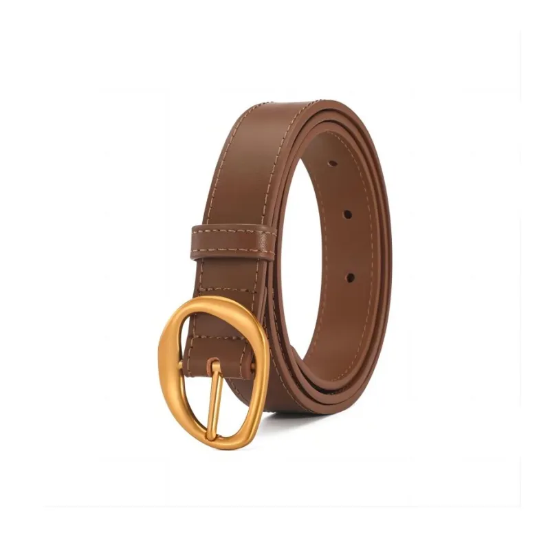 AOKANG Cow Leather Belts Women's Width 2.4cm-2