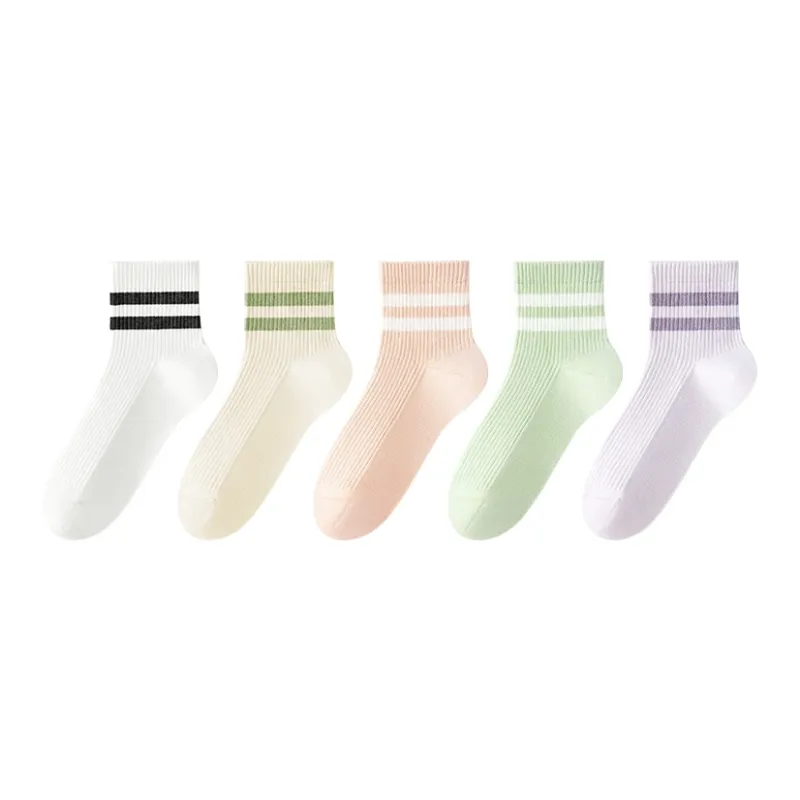 B&C.Room SS24 Mid Calf Socks Women's 5 Pack-4