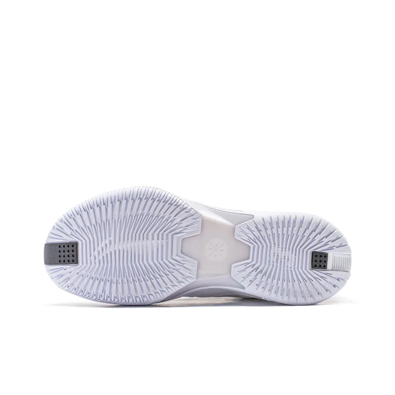 LiNing Crack Variation 9 Cushioned Slip Resistant Low Top Basketball Shoes Men's White-6