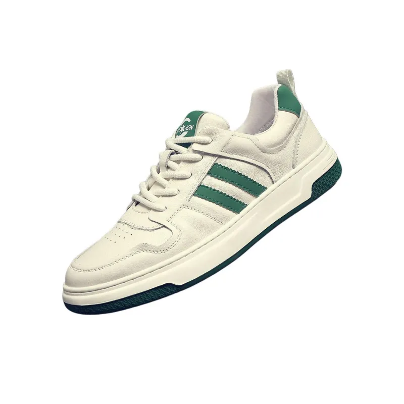 JANE HARLOW Low-Top Skateboard Shoes Men's White Green-2