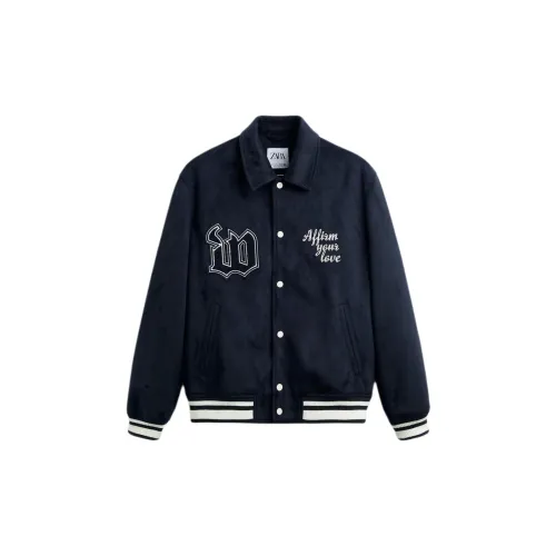 ZARA Jackets Men Blue